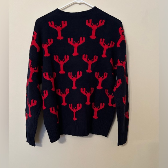 Vineyard Vines New England Wool Blend Sweater Size Small Navy NWT - Picture 6 of 8